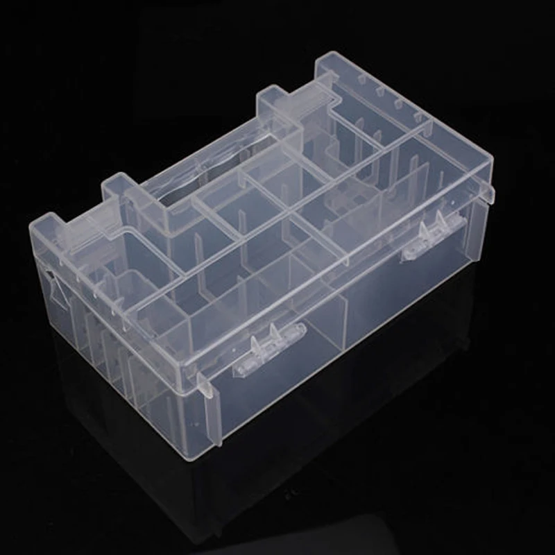 Mayitr 1pc Portable Battery Storage Box 15cm Hard Plastic Battery Healthy Case Holder Organiser For AA/AAA Battery