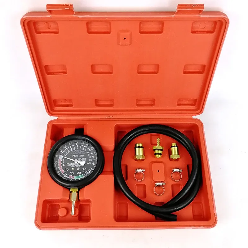 VicTsing 2.5'' Exhaust Back Pressure Tester Set Pressure Gauge Test Tool Kit Sensor Professional Gauge Test Kit Diagnostic Tool  (5)