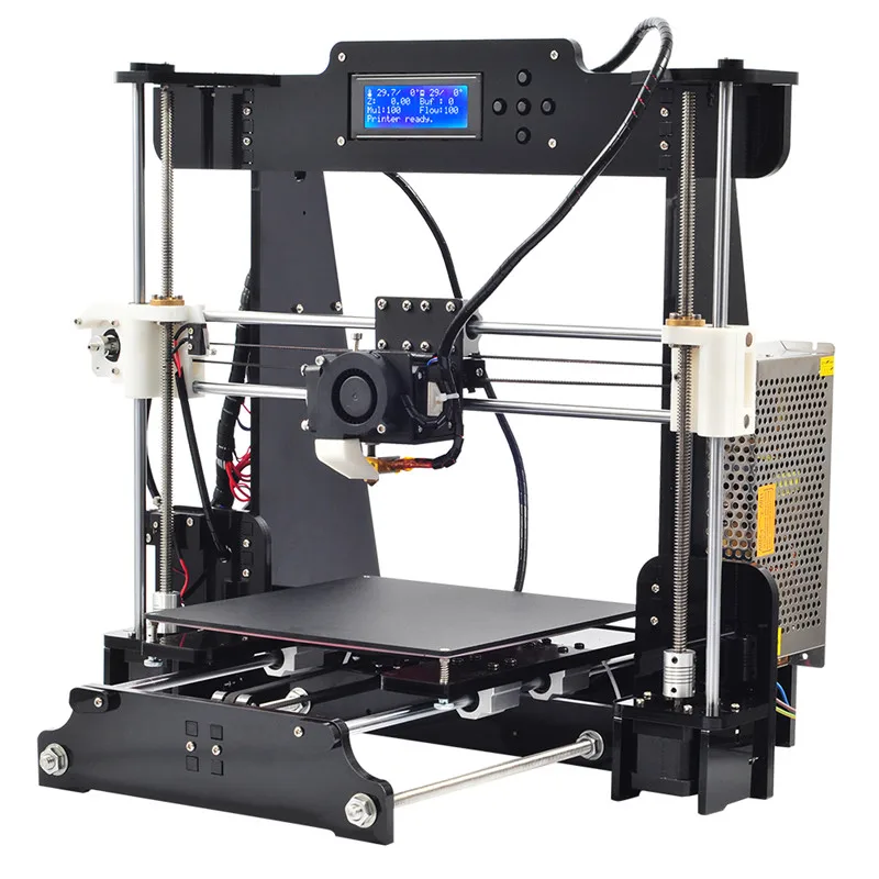 HOT selling Eprap Prusa i3 DIY 3d Printer DIY Kit with 1 Roll Filament 16GB SD card and LC for M505 Big Size 220*220*240mm