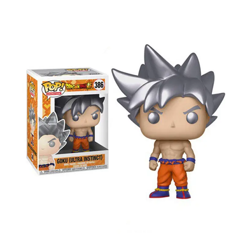 Funko pop Amine Dragon Ball GOKU (ULTRA INSTINCT) #386 Виниловая фигурка Коллекционная модель игрушки