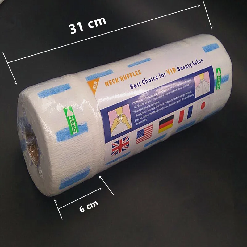 Профессиональный эластичный одноразовый рулон бумаги для шеи для парикмахерской Инструменты для укладки волос