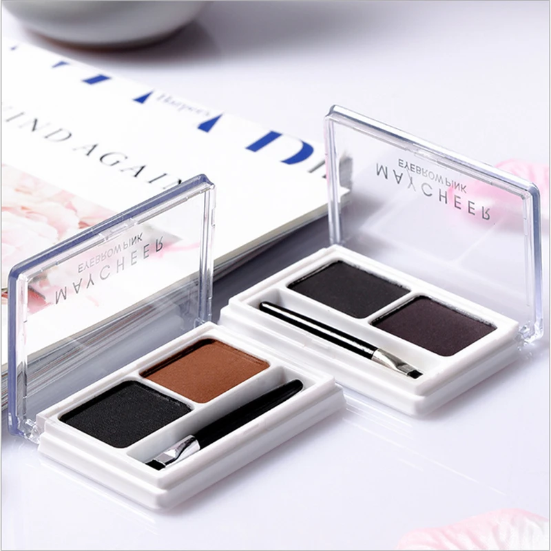 

2 Colors Eyebrow Powder Eyebrows Cream Waterproof Sweat Proof Easy To Color Make up Palette Cosmetics Shadows Waterproof