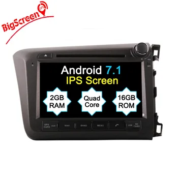 

Android Quad Core Car Stereo GPS Navigation For Honda Civic Right 2012 - 2015 Head Unit Multimedia Free Map Monitor Bluetooth