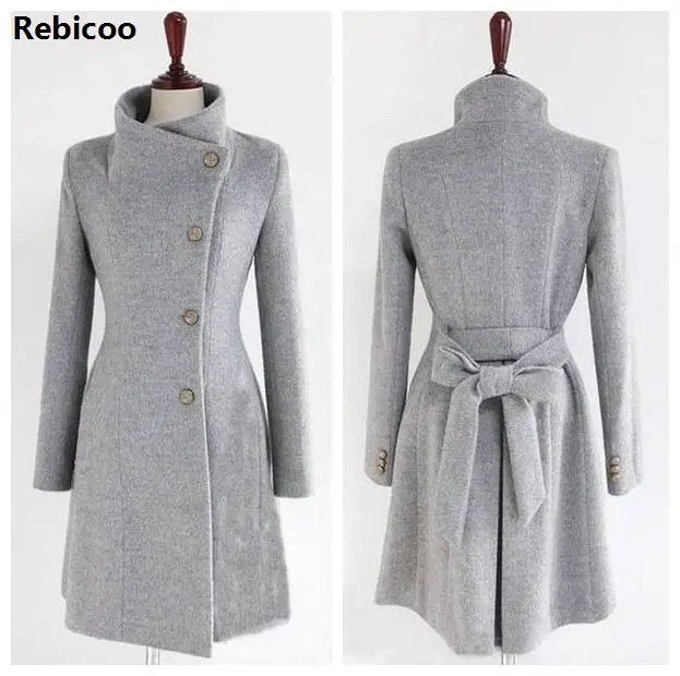 Cena 2018 koreański damski kaszmirowy płaszcz żeński jesień długi wąski sweter szczególnie kobiety długie zimowe płaszcze gruby ciepły kobiecy płaszcz