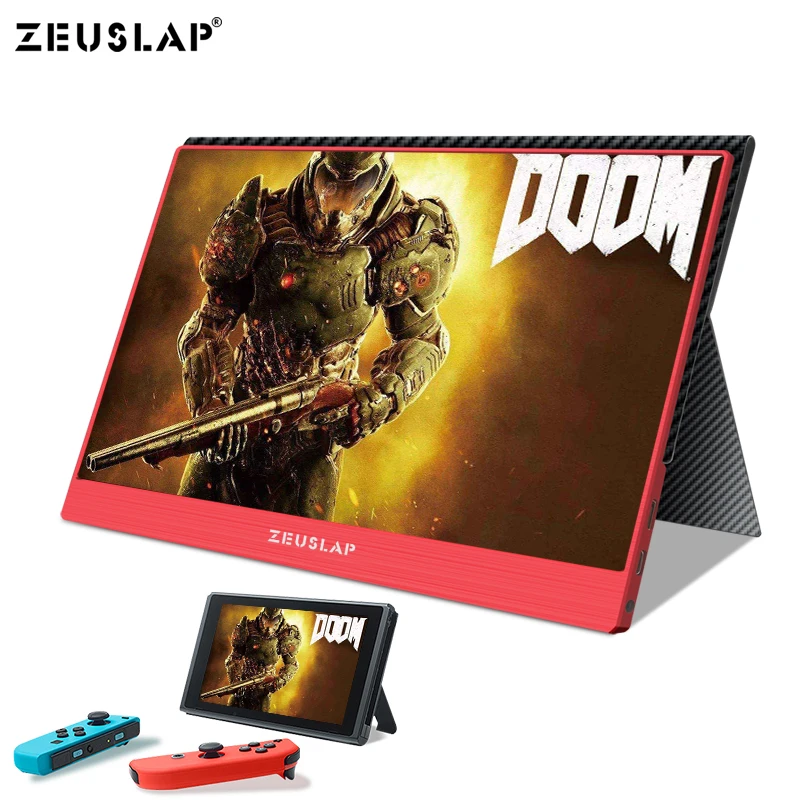 ZEUSLAP переключатель PS4 Xbox One игровой HD портативный монитор экран 1920x1080P Full