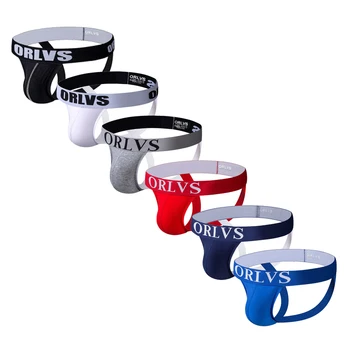 

6PCS Gay Men Underwear Jockstrap Sexy Gay Men Underwear Thong Men G String Men Thong Homme Tanga Jockstrap