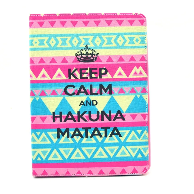 PU Leather Case For iPad Air 2 6 Case Fashion Cartoon Tower Folio Stand Tablet Cover 9.7 Inch Protector Skin For iPad Air 2 New  (48)