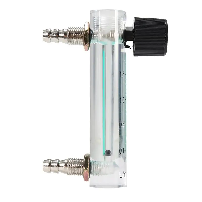 Расходомер кислорода воздуха 0-1.5LPM 1.5L расходомер с регулирующим клапаном для кислорода воздуха газа