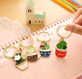 

[4Y4A] 4pcs Keychain hanging buckle lovely creative giant succulents sprouting giant exquisite keychain