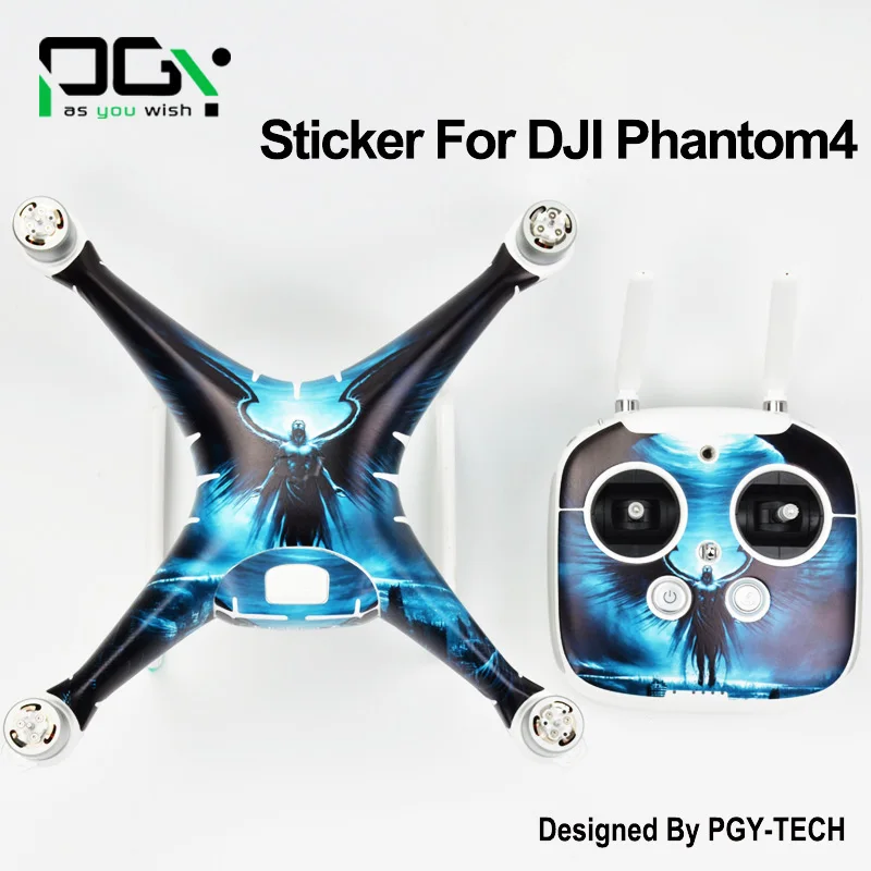  PGY 3M PVC Sticker decal skin for DJI Phantom 4 phantom4 Drone parts Waterproof Quadcopter Professional accessories 