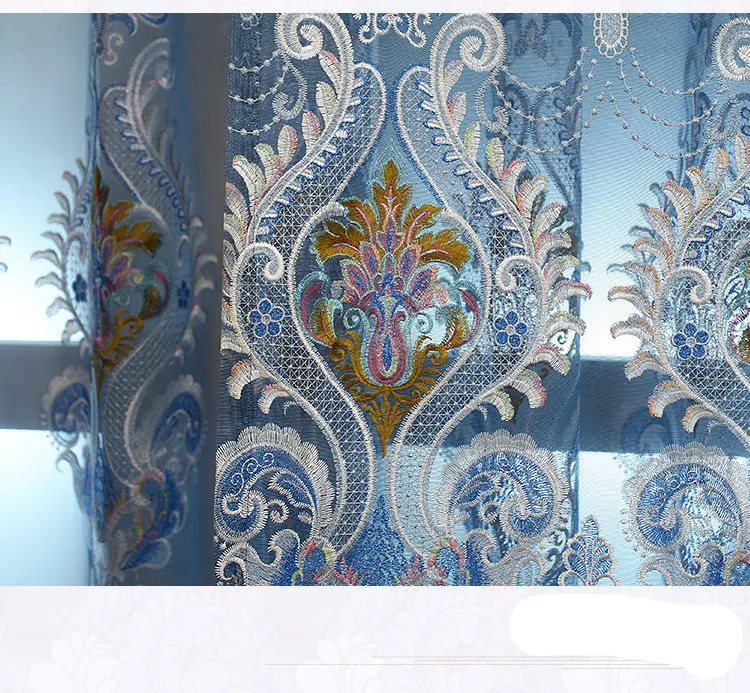 Высококлассная атмосфера ажурная вышивка занавеска Роскошная гостиная спальня окна роскошные изделия из синели
