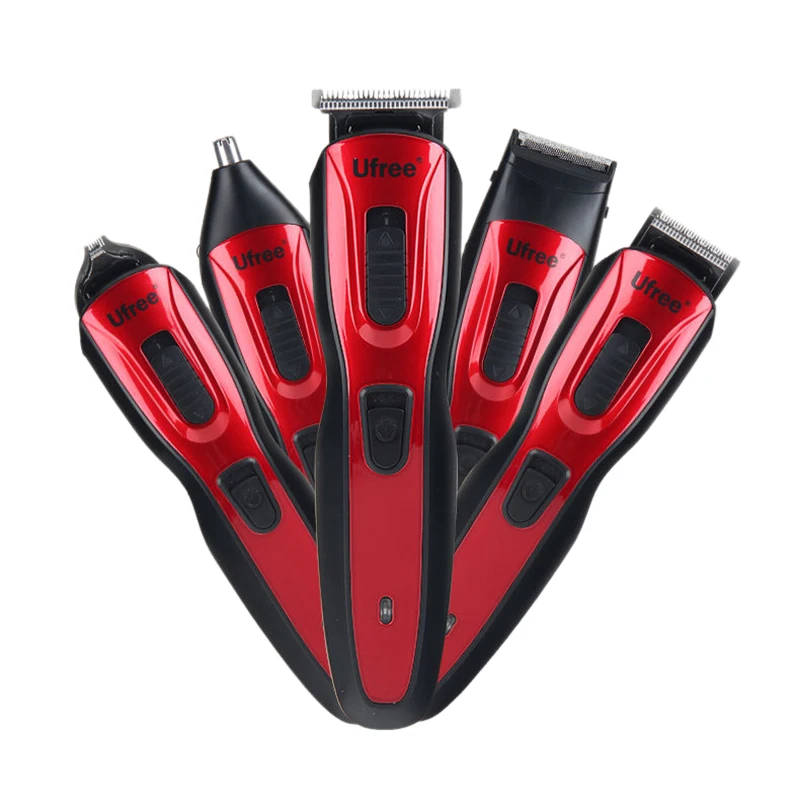  HOTUfree U-99 Rechargeable 5In1 Multifunction Clipper Set Diy Lettering Hair Clipper Shaving Nose H