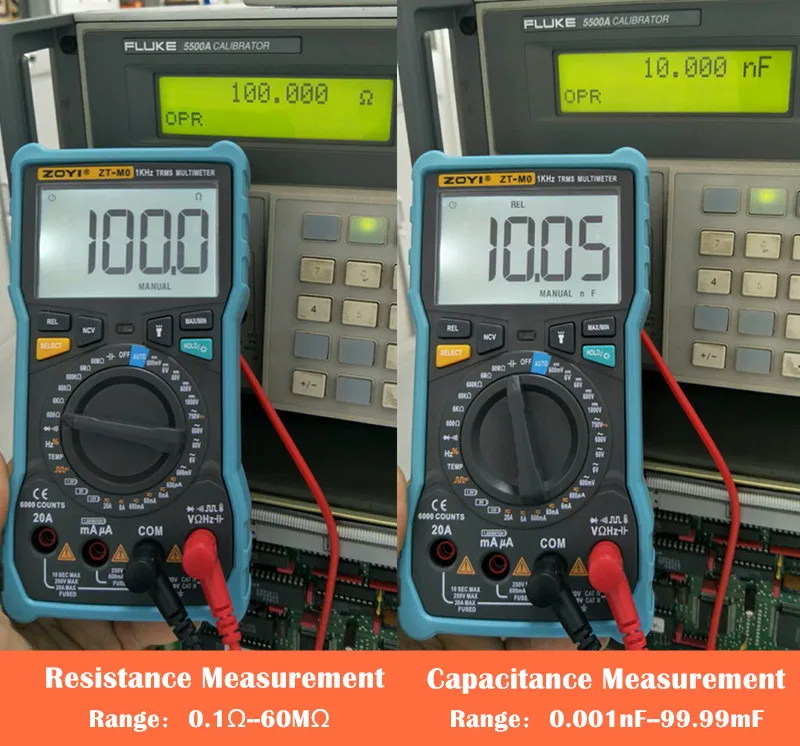 ZOYI ZT-M0 ZT-M1 True-RMS Digital Multimeter Auto/Manual 6000 Counts With Analog Bar Graph AC/DC Voltage Ammeter Current Ohm T