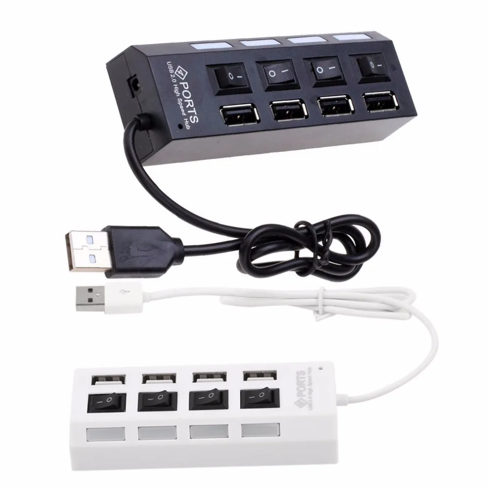 

High Speed 4 Port USB 2.0 External Multi Expansion Hub with ON / OFF Switch Drop Shipping