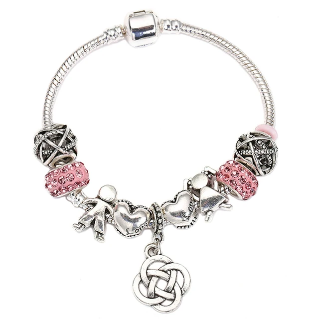 SPINNER Angel Style Vintage Four Leaves Grass Dangle Charm Bracelet for Girl Sna SPINNER Angel Style Vintage Four Leaves Grass Dangle Charm Bracelet for Girl Sna