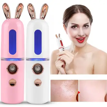 

2 Colors 30ml Nano Atomization Mist Sprayer Face Skin Moisturizing Mist Spray Rabbit Type Massager Relaxation v