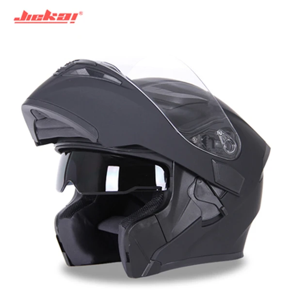 JIEKAI 902 мотоциклетный откидной шлем с двойным козырьком модульный шлем полный шлем гоночный шлем с двойными линзами capacete casco - Цвет: matte