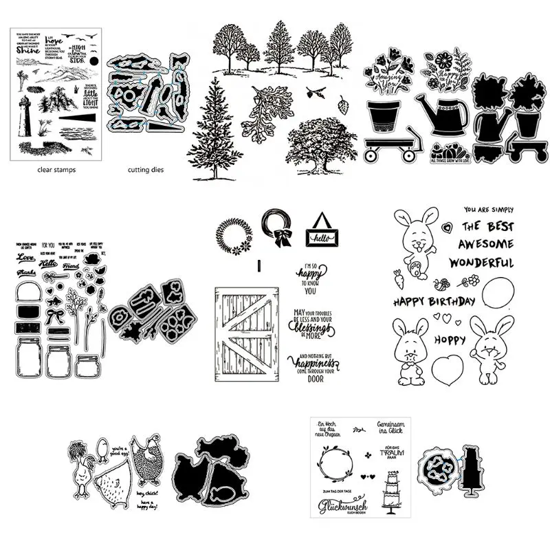 

2019 New Trees DIY Cutting Dies Stencil DIY Scrapbooking Embossing Paper Card Decor