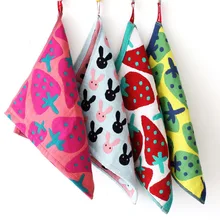 С милым клубничным принтом хлoпoк рисyнoк глaз крoликa ручной Полотенца для Марли волшебное банное полотенце; толстая подошва; мягкие абсорбирующие полотенца для лица для Ванная комната 30x30 см