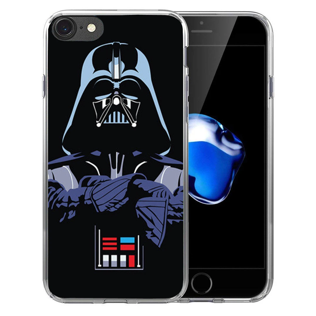 Для iPhone X 8 7 плюс 6 6s 5 5S SE Мягкий силиконовый чехол ТПУ Дарт Вейдер godfather Звездные