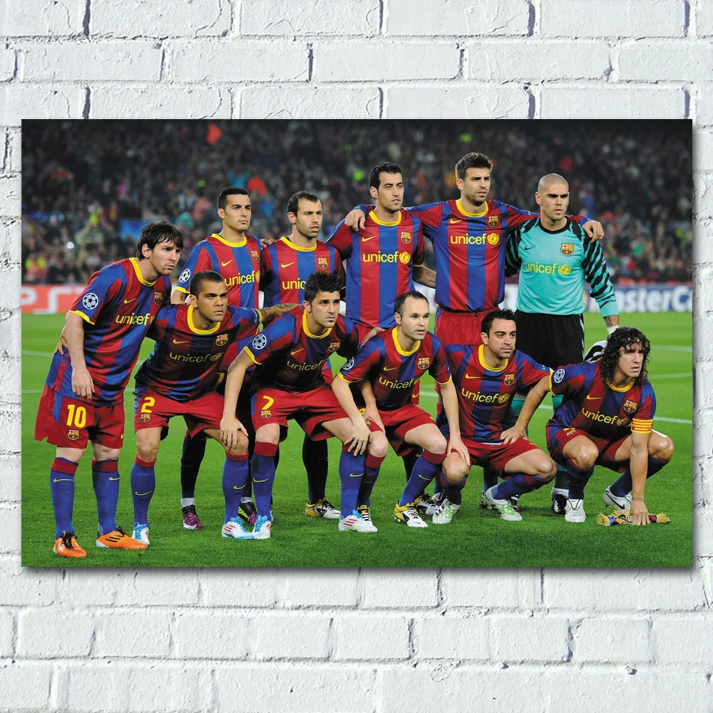 

Barcelona Players Football Team Posters Soccer Wall Art Picture Canvas Prints Art Paintings For Living Room Decor