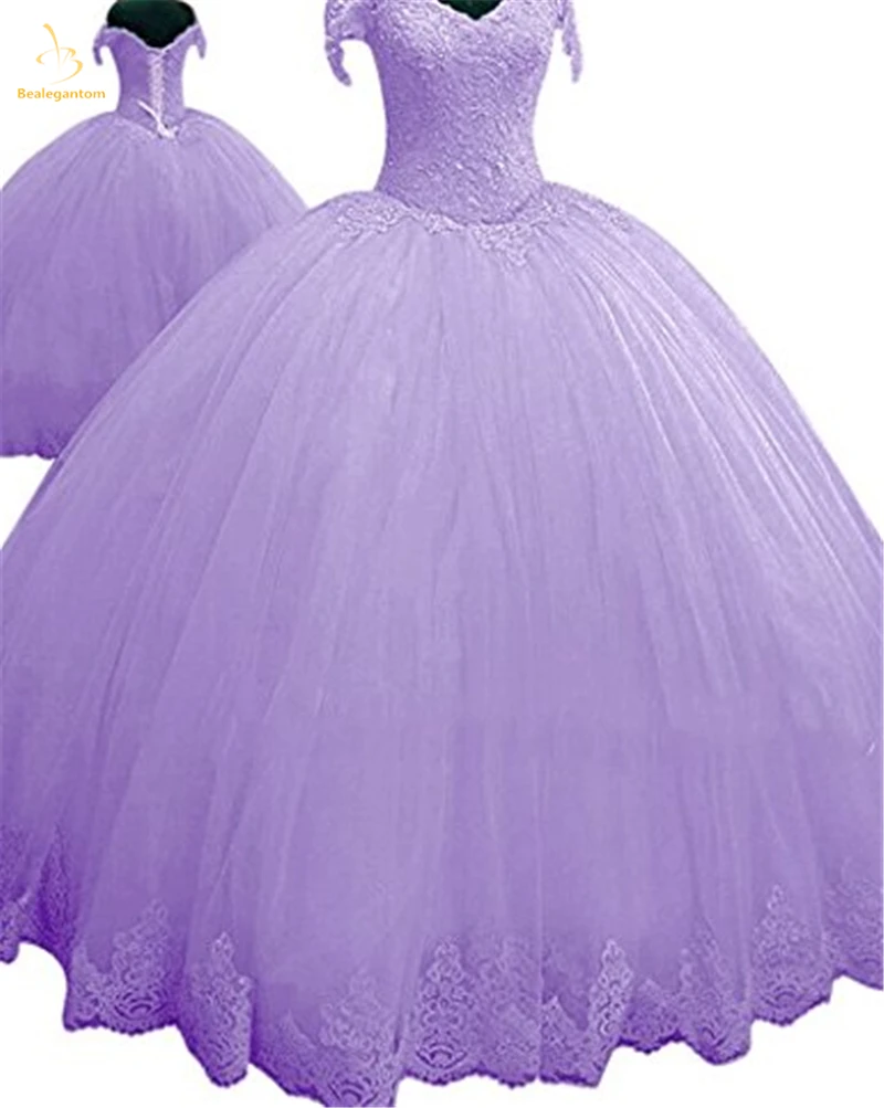 

Bealegantom 2019 Red Lilac Pink Green Quinceanera Dresses Ball Gown Beaded Sweet 16 Dress Vestidos De 15 Anos QA1385