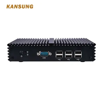

Kansung Low Cost Fanless Win 7 Mini Pc Quad Core Ubuntu Mini Pc Celeron J1900 Firewall Industrial Desktop Computer Mini PC