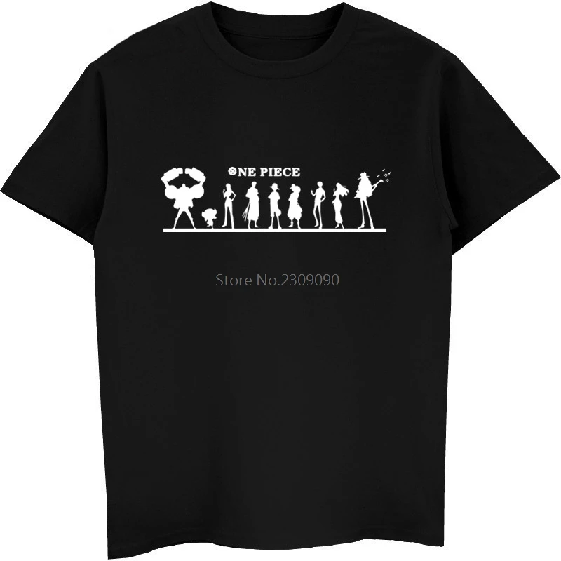 

New One Piece Japanese Cartoon Anime T-shirt Men Cotton Short Sleeve T Shirt Hip Hop Tees Tops Harajuku Streetwear Fitness