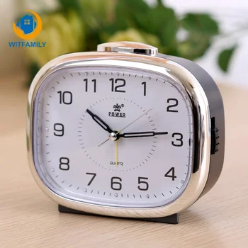 

Silent clocks modern square table beside children Small night lamp bedside alarm clock music of students are lazy bedroom