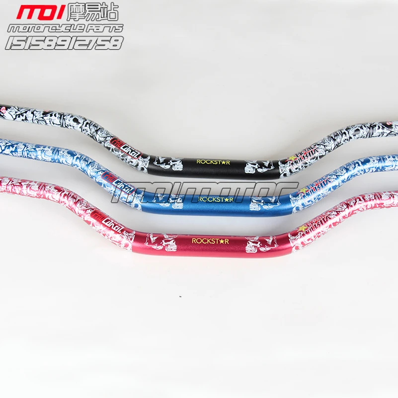 3 Colors Metal Mulisha ROCKSTAR Pack Fat Bar 1 1 8 Dirt Pit Bike Motocross Motorcycle