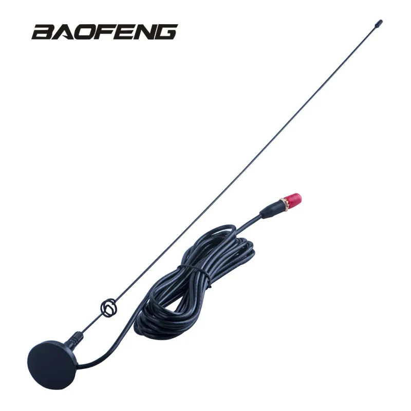 

Baofeng Radio Car Antenna UT-108UV Gain Antenna SMA-F UHF VHF Magnetic Stand for Walkie Talkie UV-5R BF-888S UV-5RE UV-82