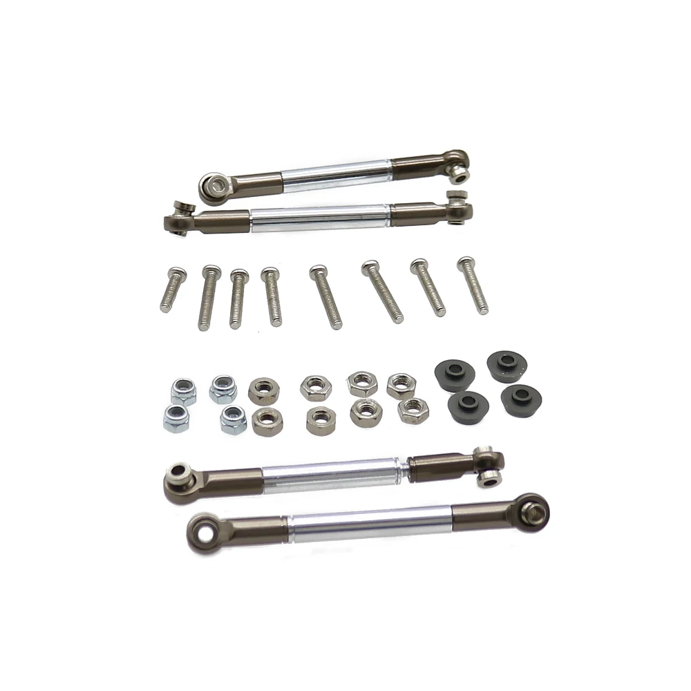 RCAWD Front Or Rear Length 58-66mm Unadjustable Link Set For WPL Henglong C14 C24 Crawler Upgrade Spare Parts WPL1607