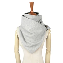 Кувертюр Дизайнерский Модный зимний теплый мужской шарф с пуговицами из шерсти и хлопка унисекс кольцо в форме шеврона шарф женский шарф бесконечность