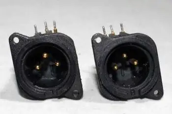 

Three pin XLR socket socket mixer Canon Kalong male socket PCB socket panel plated straight leg