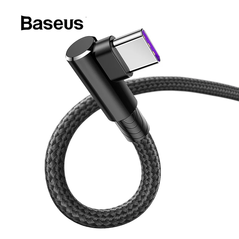 

Baseus Upgrade MVP USB Type C Cable for Huawei mate 20 pro 5A Super Quick Charge Fast Charging Cable Compatible Type-C