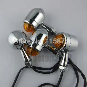 

Free Shipping 4x Universal Motorcycle Blub Turn Signal Light For Harley For Honda For Yamaha For Kawasaki