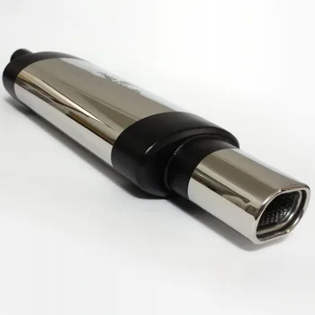 

Universal Car Exhaust Muffler Pipe Tips Stainless Steel 2" Inlet 3" Outlet Chrome Modified Racing Performance
