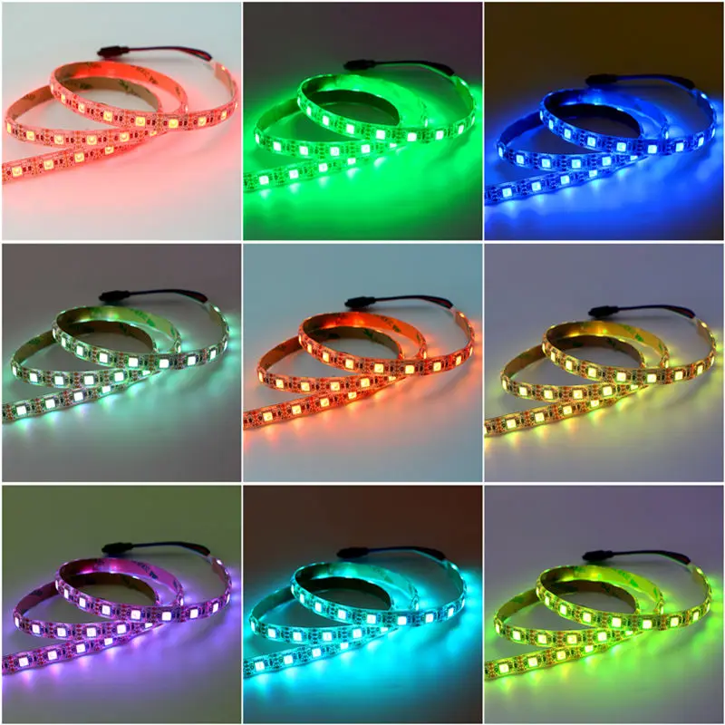 Гибкая светодиодная лента 0 5 м 1 2 3 4 SMD 5050 В USB RGB с мини клавишами/24 клавишами IR/44 IR/17
