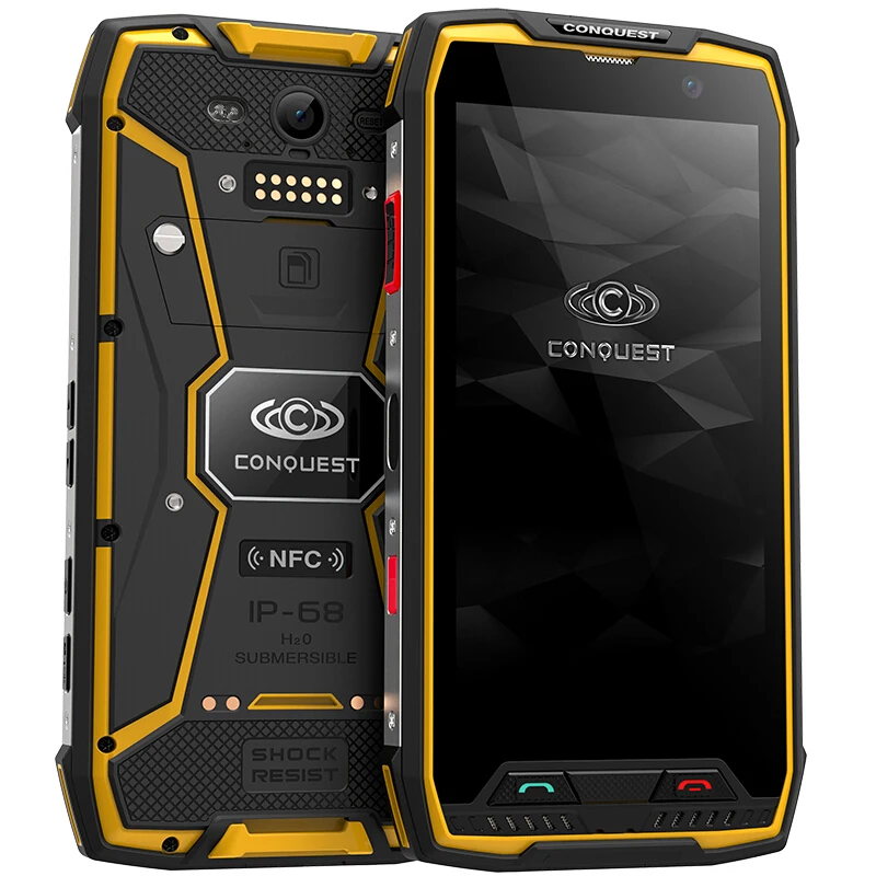 Conquest S11 IP68 Waterproof Shockproof 4G Smartphone 6GB RAM 128GB ROM 7000mAh PTT NFC Fringerprint OTG Rugged Mobile Phone