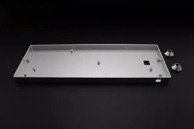 Wholesales GH60 Anodizing Aluminum CNC Case for 60% Mechanical Gaming Keyboard Compatible Poker2 Pok3r Faceu 60 With ALU Feet