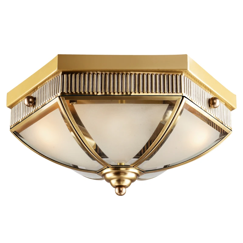 Retro Vintage Industrial Style Glass Ceiling Light Lamp Luxury Bedroom