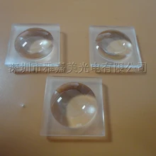 Мощный светодиодный объектив, квадратная 18 мм двойная выпуклая линза, светодиодный оптический объектив, пластиковая отражательная линза