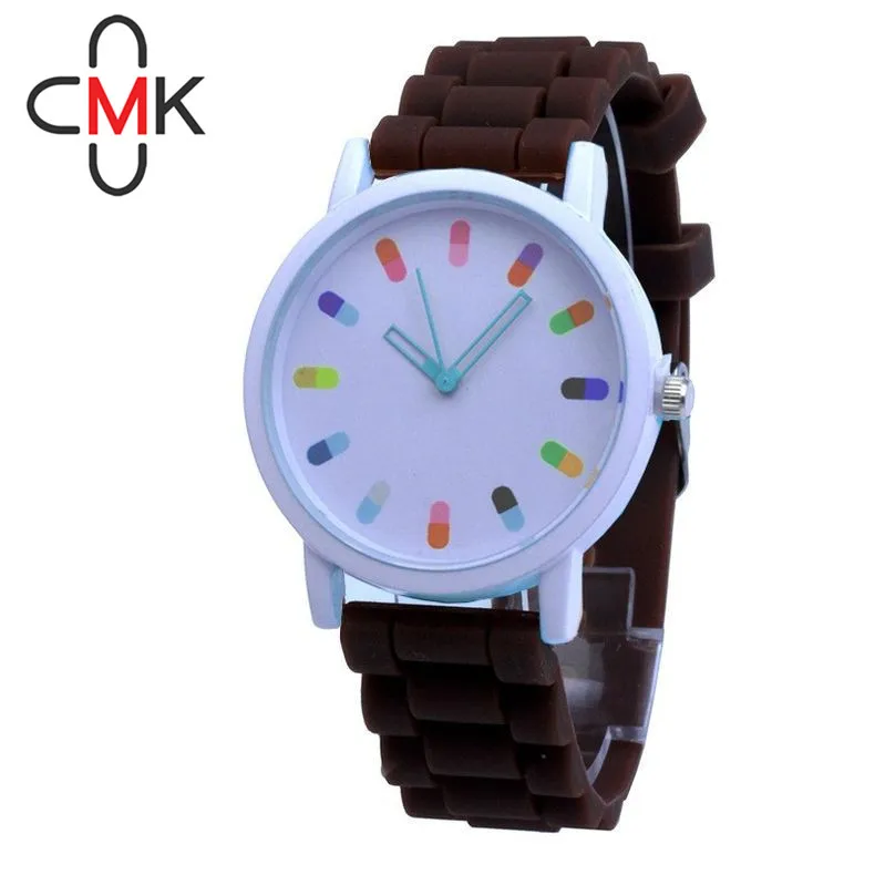 

CMK watch Color silicon Fashion Casual top luxury Brand Casual Quartz Watch Strap Watches Relogios Feminino Digital women watch
