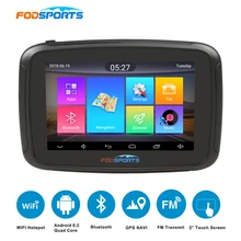 Fodsports 5 дюймов мото rcycle навигатор android 6,0 wifi 16G мото автомобиль gps ipx7 водонепроницаемый FM мото rbike навигация 3000 мАч батарея