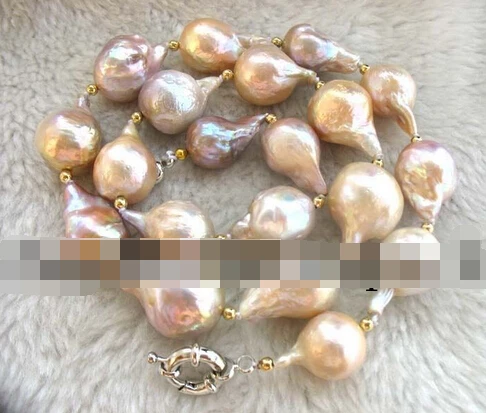 

free shupping 08150 freshwater pearl multicolor drop reborn keshi necklace