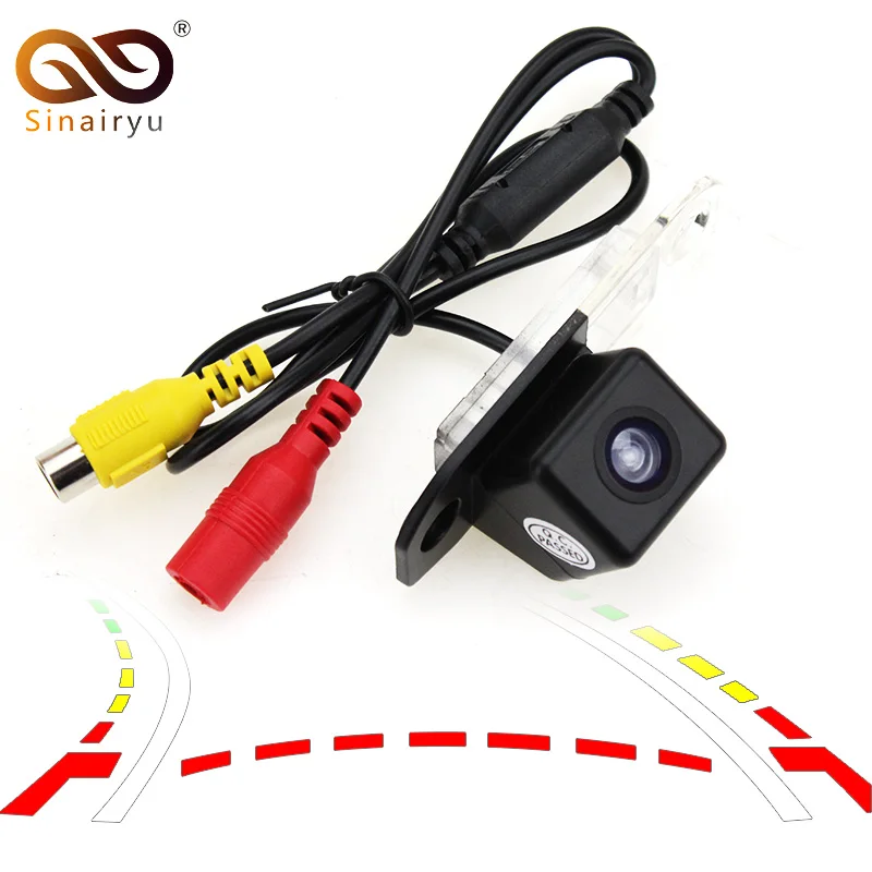 

Sinairyu Intelligent Rear View Camera for Volvo S40 V40 V50 1995-2012 XC60 2008-11 XC90 03-11 with Dynamic Moving Guideline