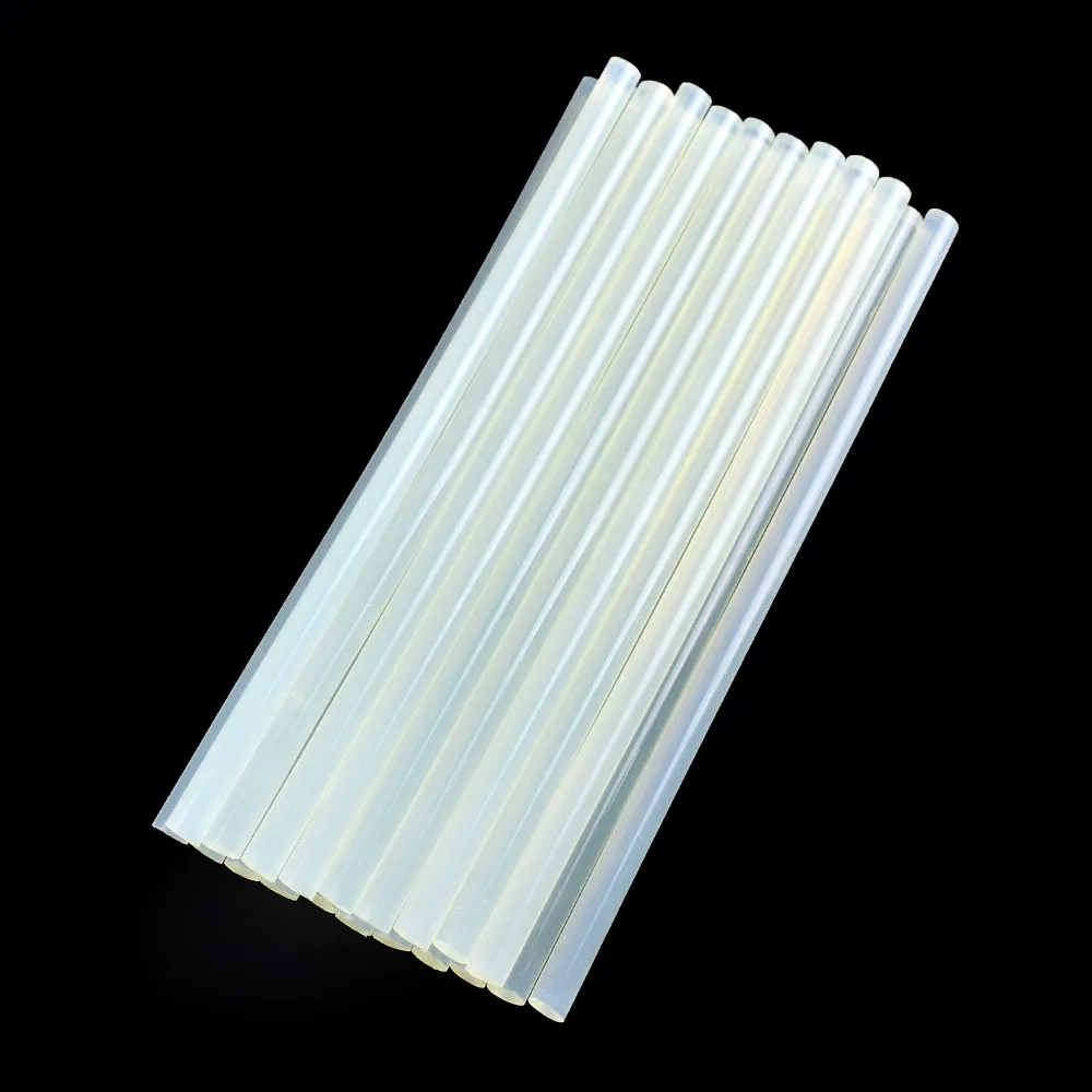 NEWACALOX 20Pcs/Lot 11mm x 270mm Hot Melt Glue Sticks Adhesive Rods For Electric Hotmelt Glue Gun Craft Album Repair Tools