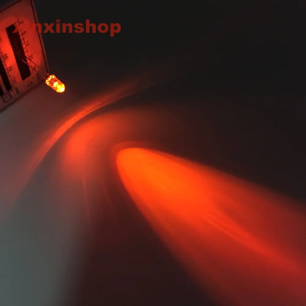 1000 шт. 5 мм круглый оранжевый Янтарный диод супер яркий светодиод Smd прозрачный свет лампы 5000-6000mcd Diy F5 5 мм диоды