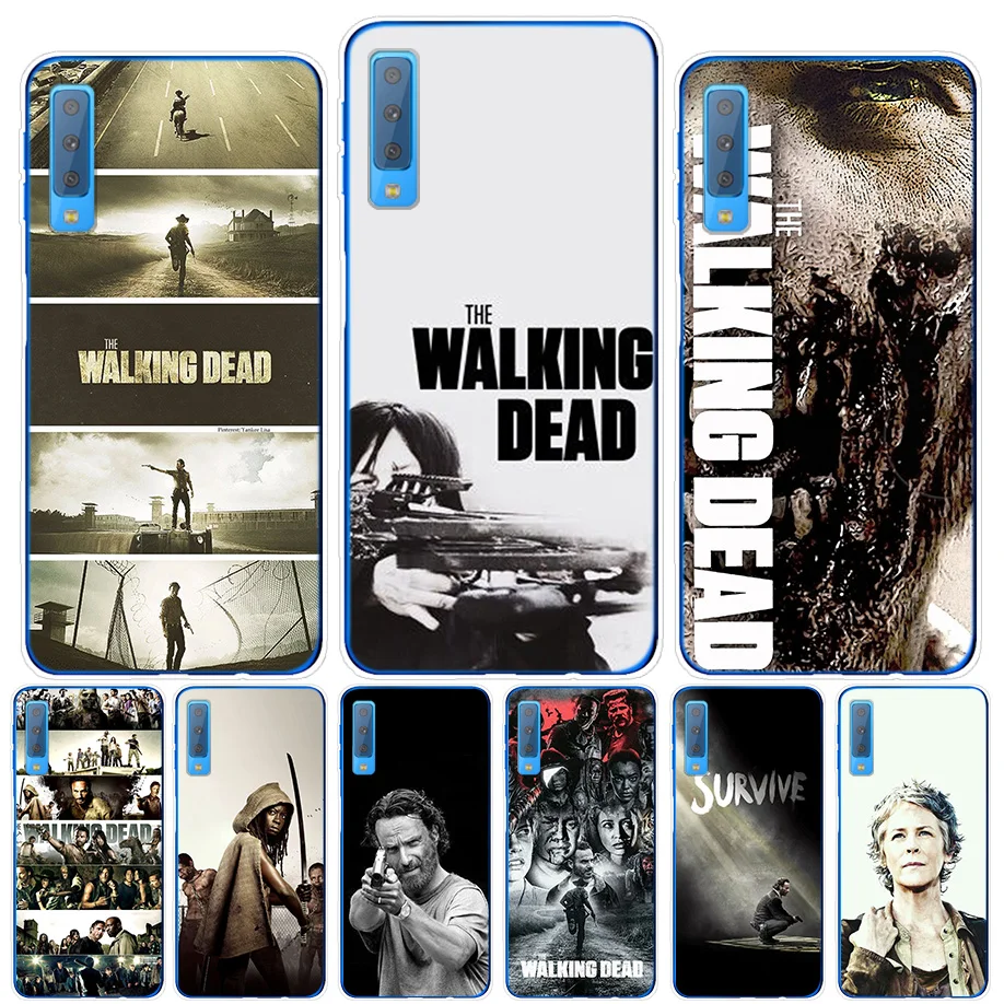 

The Walking Dead Silicone Phone Cases Cover Printing Pattern Shell for Samsung Galaxy A7 2018 A730 A730F 6 Inch