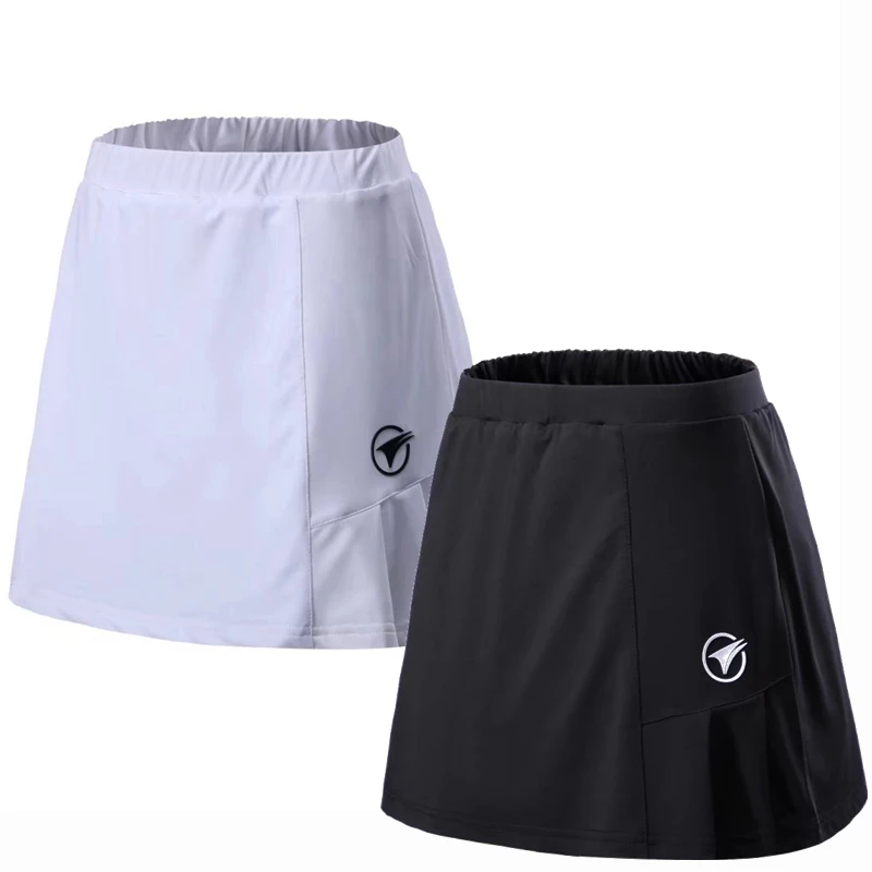 Women Summer Sports Skirt with Shorts Badminton Table Tennis Skorts Breathable Quick Drying Anti Leakage Golf Jogging Skirts